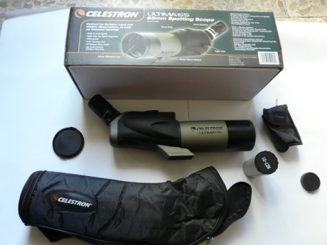 Vendo por no usar telescopio Celestron Ultima 65. Cuenta con ocular de 18-55 aumentos. Como nuevo, tan 02