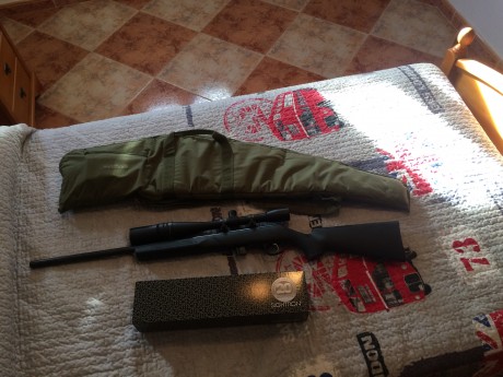 Pues eso vendo mi carabina marlin con culata de fibra, lleva monturas y Visor sightron 36 x 42 BRD con 02