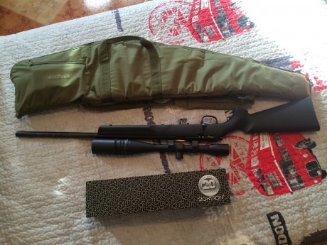 Pues eso vendo mi carabina marlin con culata de fibra, lleva monturas y Visor sightron 36 x 42 BRD con 01