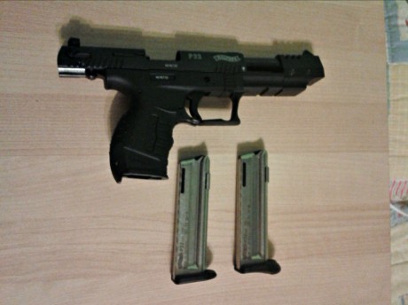 Vendo pistola Walther P22 Target.  Arma impecable , la vendo por cambio de modalidad, de precisión a Ipsc.
La 00