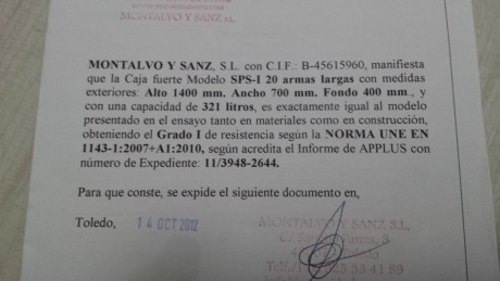 Buenas tardes,

¿Alguien tiene un armero para 20 armas largas? ¿De qué marca? ¿Me podría indicar la forma 62
