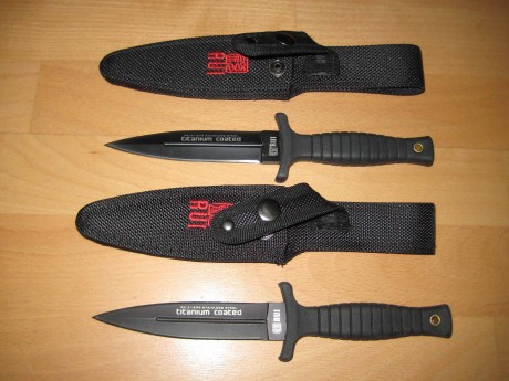Vendo los siguientes cuchillos, sin usar y filo de fabrica a excepción de los 4 lanzadores Albainox, que 11