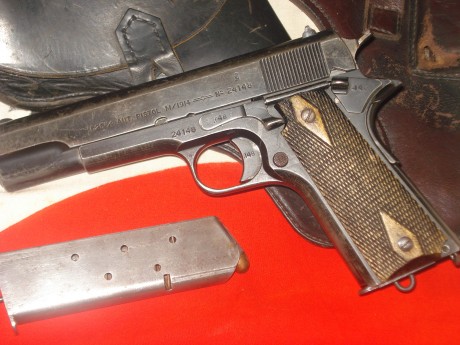 hola vendo esta magnifica pieza de coleccion,una colt konsgberg 1914,copia noruega de la colt 1911,de 00