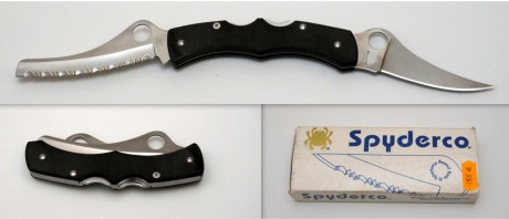 Vendo navaja  Spyderco  modelo  DYAD   de doble hoja y seguro Lockback. Su estado es excelente, nunca 00