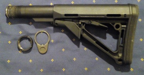 Se vende culata Magpul CTR de 3 posiciones para AR15, usada pero en buen estado, incluye el piecerio necesario 01
