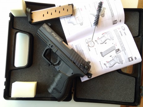 Vendo Walther PK380 detonadora, fogueo, seminueva; construida en ACERO y polímero, de gran calidad, su 00