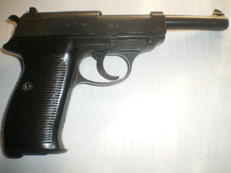 Vendo Pistola Walther P 38 calibre 9mm parabelun inutilizada en bope por opturacion de cañon y soldadura 01