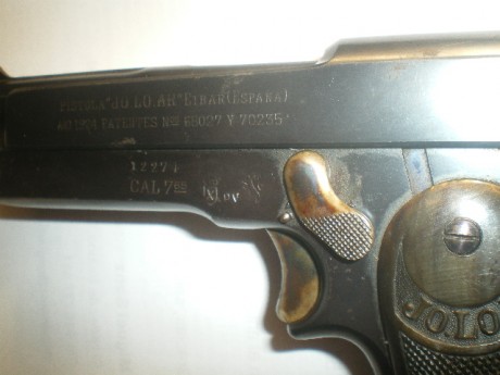 Vendo Pistola JOLOAR de calibre 7,65mm inutilizada en bope fresado de recamara 650e + potes si es fuera 00