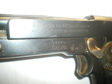 Vendo Pistola JOLOAR de calibre 7,65mm inutilizada en bope fresado de recamara 650e + potes si es fuera 10