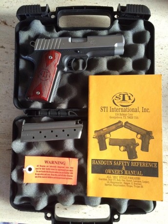 Hola, vendo STI GUARDIAN  en 9mm PB el arma esta en muy buenas condiciones y no tiene muchos tiros, se 80