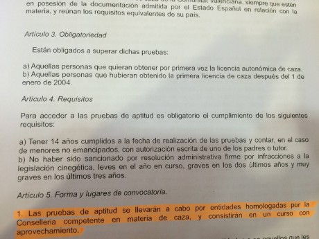 Mirad la ultima perlita de nuestra administracion...

Ahora todo aquel que se saque la licencia de caza 01