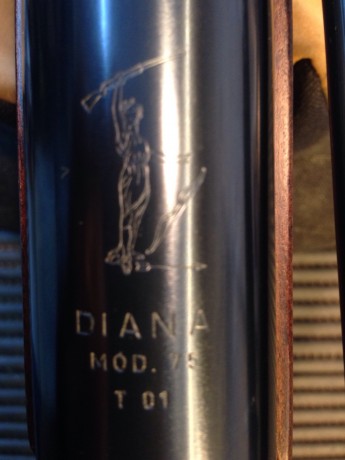 Vendo Diana mod. 75 en perfecto estado estético y de funcionamiento, PRECISIÓN ABSOLUTA, sistema de pistones 41
