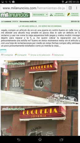 Uno pide por un Pietta niquelado con sus certificados, 2000 euros, jajaja.

Y el otro anuncio, no comete 20