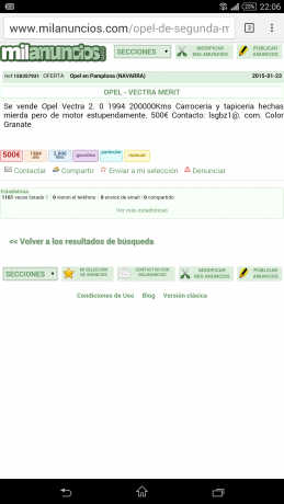 Uno pide por un Pietta niquelado con sus certificados, 2000 euros, jajaja.

Y el otro anuncio, no comete 130