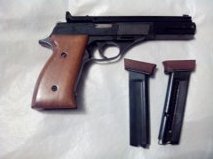 Un amigo me pidió que le pusiera a la Venta su ASTRA TS 22 del calibre 22 LR, cañón largo, con contrapeso, 12