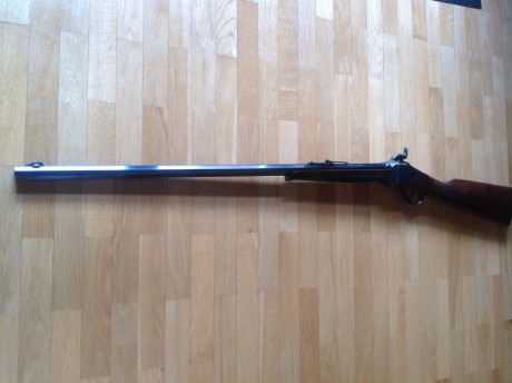 Hola, vendo este rifle de Armi Chiappa, acepta cartuchos de papel y también casquillos de latón, guiada 01