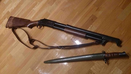 Hola a todos,

Pongo a la venta esta singular escopeta Norinco 1897 modelo Trenchgun, en calibre 12, réplica 01