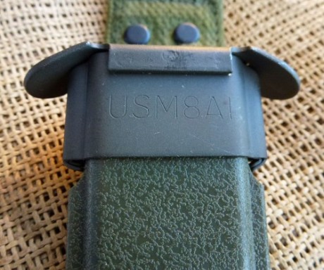 Bayoneta original estadounidense M7 fabricada en Hartford (Connectica)para el fusil de asalto M-16 usado 01