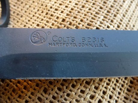 Bayoneta original estadounidense M7 fabricada en Hartford (Connectica)para el fusil de asalto M-16 usado 00