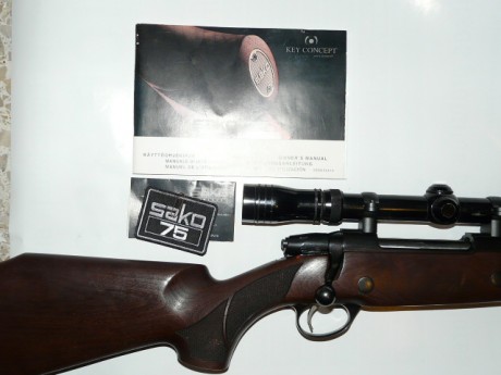 Vendo por no usar rifle sako 75 cal. 338WM. Huelgan explicaciones del rifle y cartucho.Calibre contundente 02