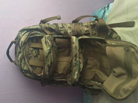 Mochila camuflaje Tatonka, de la empresa alemana Tasmanian tiger, 45 litros total, mochila tactica con 02