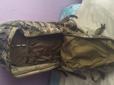 Mochila camuflaje Tatonka, de la empresa alemana Tasmanian tiger, 45 litros total, mochila tactica con 01