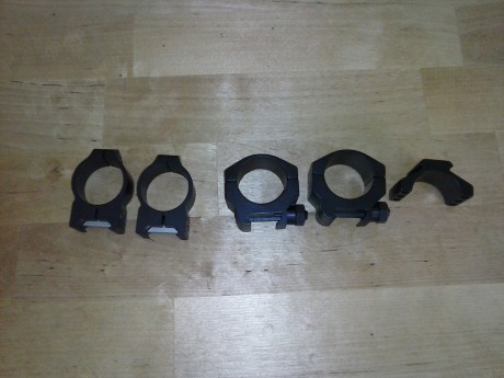 Anillas Burris XTR para tubo de 30mm, altura baja (.250 desde donde apoya el carril a donde apoya el tubo, 02