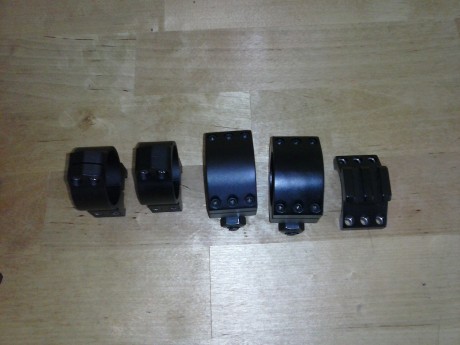 Anillas Burris XTR para tubo de 30mm, altura baja (.250 desde donde apoya el carril a donde apoya el tubo, 01