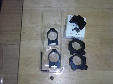 Anillas Burris XTR para tubo de 30mm, altura baja (.250 desde donde apoya el carril a donde apoya el tubo, 00