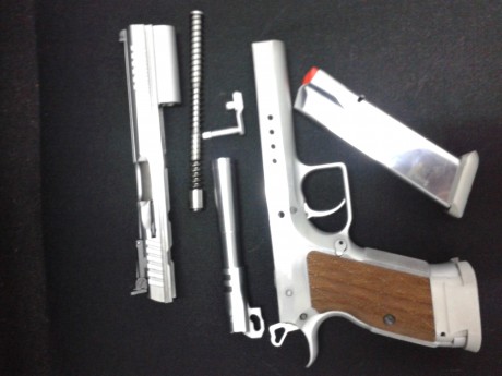 La pistola esta nueva, la vendo por cambio de actividad, se entrega con dos cargadores y dos muelles de 02
