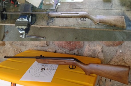 Buenos días.

Estoy con la labor de rehabilitar la carabina del 4,5 que tengo desde hace... buffff... 140