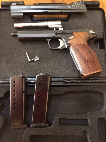 Vendo  SIG SAUER P210 5", en perfecto estado,  ni golpes, ni arañazos, ni nada por el estilo, incluso 00
