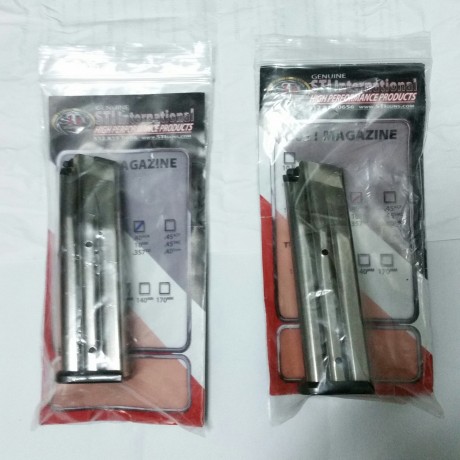 VENDIDOS.
SE PUEDE BORRAR.


Se venden dos cargadores originales STI para calibre .40S&W NUEVOS.

 00