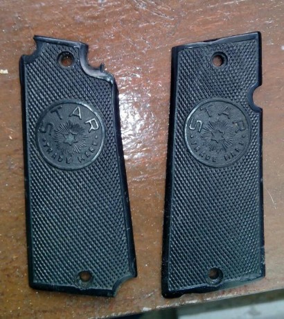 Se venden cuatro juegos de cachas. Estan en muy buen estado. 
- 2 juegos cachas para colt 1911 e imitaciones 02