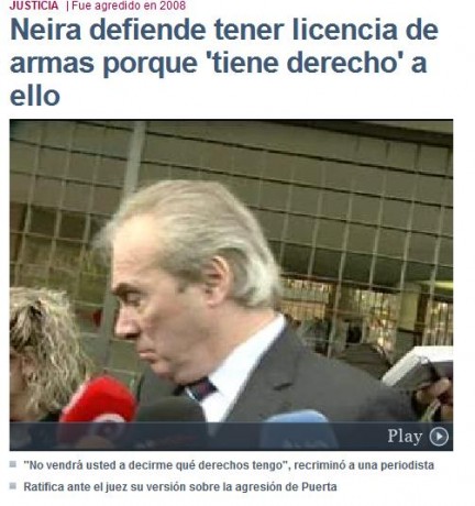 Pues eso, me gustaría sabe qué licencia ha obtenido.
Por otra parte, él afirma que es un derecho, y yo 00