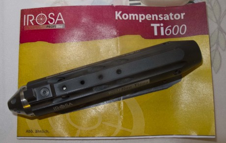 Vendo un compensador IROSA PROFIline TI600.
Valido para las pistolas de libre MORINI, MACH-GUN, TOZ ... 02