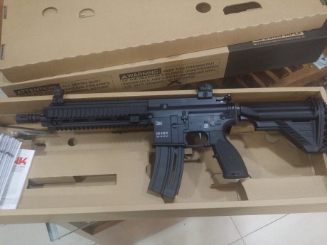 Tras darle muchas vueltas a que carabina táctica del 22lr adquirir, finalmente me decidí por la HK416 00