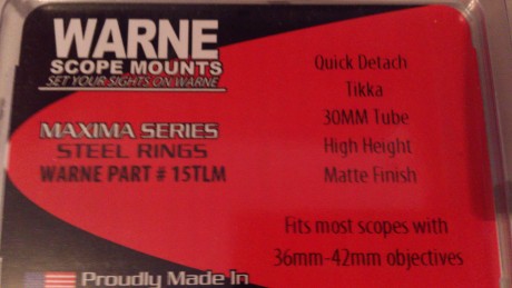 Vendo monturas warne para tikka sin sacar de su embalaje totalmente nuevas!!!

110eur + portes

VENDIDAS 02