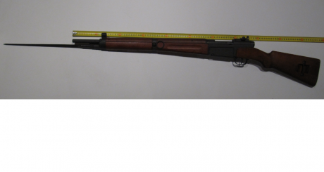 Vendo Fusil MAS M Le 1936
Caracteristicas:
MAS Mle 1936	 	Munición 7.5x54mm	longitud 1020mm	 Peso 3.78kg

Estado 01