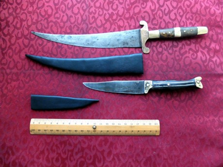 Os presento un par de cuchillos que he restaurado. Un cuchillo sastaguino (por fin!) y uno utilitario 01