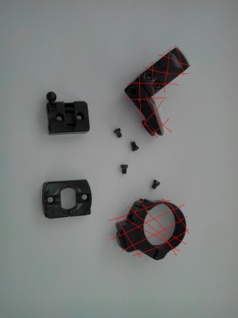 Vendo bases  apel (appel, apell) originales, estaban colocadas en un rifle Voere 2165; también valen para 02