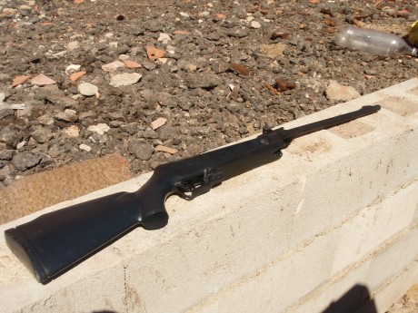 vendo gamo cadet delta del calibre 4,5 ,le falta un poco de pavon donde van las monturas,por lo demas 01