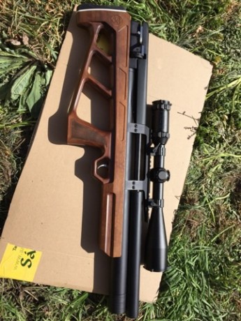 Hola, vendo este equipo que contiene:
Kaliber Criket 68cm cal 5,5 (22)
Visor optisan mama lite 4x16x44 00