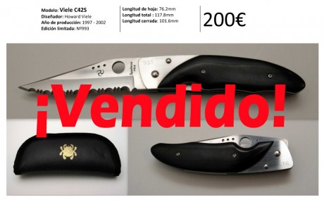 Vendo varias navajas Spyderco. Todas modelos antiguos, descatalogados o también ediciones limitadas numeradas. 02