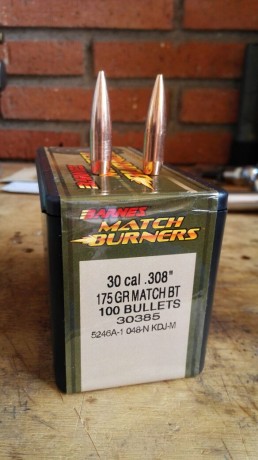 Vendo puntas Barnes 308 Win 175 gr cuatro cajas sin abrir 35€ cada una al comprar las cuatro regalo una 70