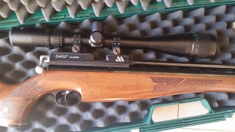 Vendo esta magnifica carabina en perfectisimo estado, ni un rasguño. 
Air arms s400f classic regulada 01