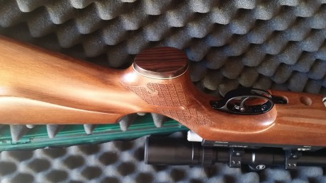 Vendo esta magnifica carabina en perfectisimo estado, ni un rasguño. 
Air arms s400f classic regulada 00