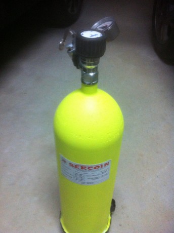Por adquirir otra botella mas grande, vendo esta recién retimbrada como se aprecia en la etiqueta, válida 00