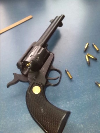 vendo este revolver  o lo cambio por algo relacionado con la avancarga  , tengo que sacar el libro de 02