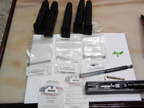 Vendo Glock 17 generación 3 muy bien cuidada y con pocos disparos. Miras warren sevigni, kit muelles competición 40
